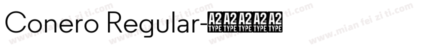 Conero Regular字体转换